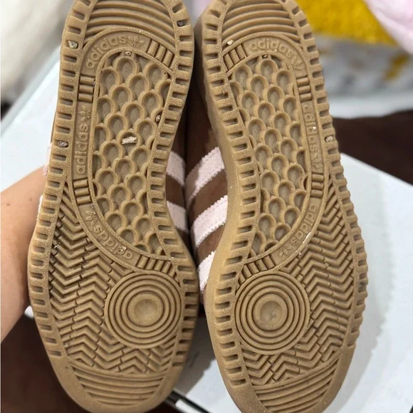Adidas BRMD Brown Sneakers with Sandy Pink Stripes - Picture 10 of 12